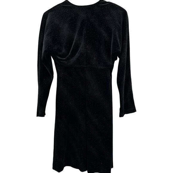 Molly Malloy Evening Black Sparkly Velour Bolero & Mini Dress Set Womens Size 8 - Picture 10 of 11